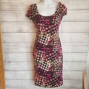Bailey Girl short sleeve Pink Y2K Print Dress Juniors Size S